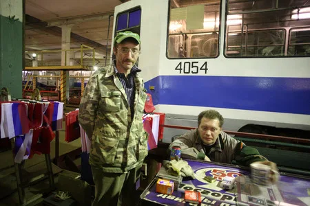Oktyabr tramway depot. Кадр 9