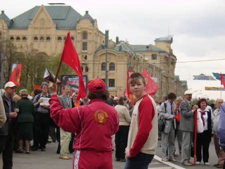 Lubyanskaya square. May, 9. Кадр 6