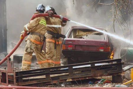 Fire at Skladochnaya street. Кадр 5
