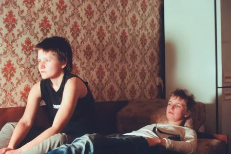 People watching TV. Кадр 6