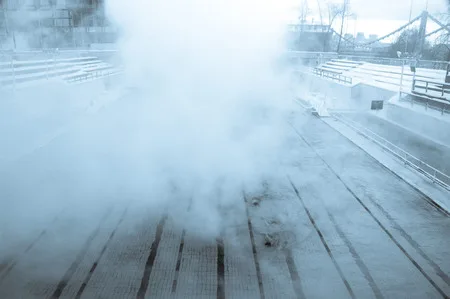 Moscow. Swimming pool. Frost. Кадр 4