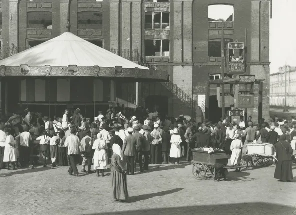 Всесоюзное торжище в Нижнем Новгороде. 1924. Кадр 4