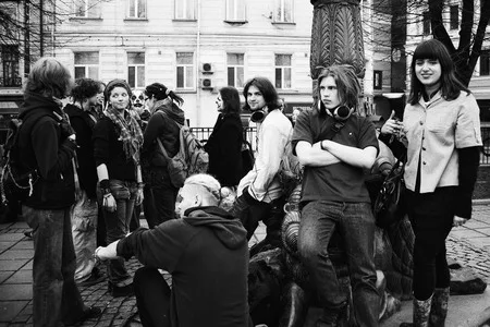 The 1st of April at Gogolevskiy boulevard. Кадр 3