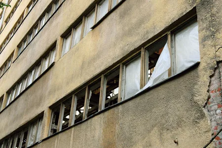 Constructivism masterpieces. Textile institute hostel. Кадр 15