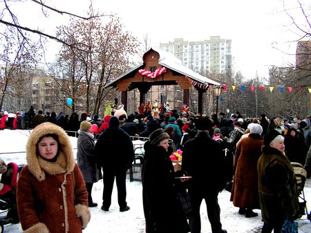 Pancake week in Koptevo. Кадр 5