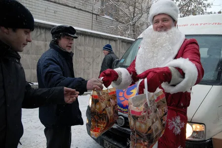 Новый год для бездомных. Кадр 1