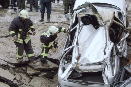 Failure of the ground in Yuzhnoye Butovo. Кадр 2