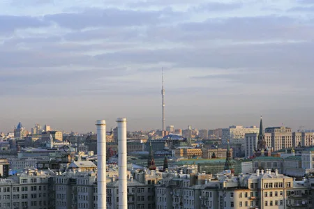 Moscow view from “Copernic” house. Кадр 3