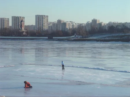 Borisovskiye ponds. Finally it is a frost!. Кадр 4