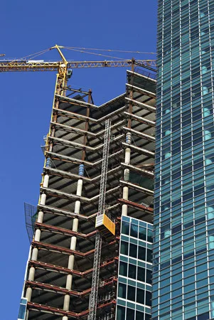 Construction of Moscow-City. Кадр 3