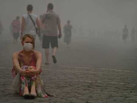 Moscow: life after gas attack. Кадр 5