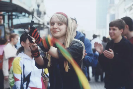 Arbat. Flashmob. Nonprescription holiday. Кадр 6