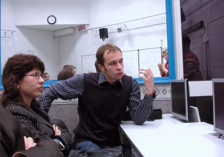 Students — persons hard of hearing in Moscow State Technical University n.a. Bauman. Кадр 5