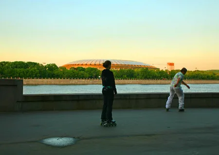 36 views of the Puddle or opening of Katsushika Hokusai monument in Moscow. Кадр 31