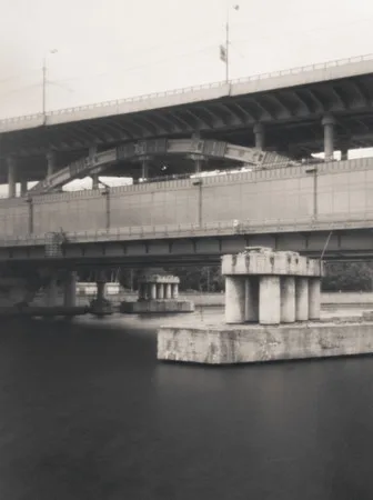 Subway bridge “Vorobievy Gory”. Кадр 7
