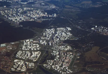 Fly over Moscow. Кадр 1