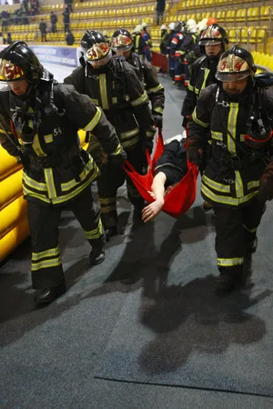 An alarm sounds Practical exercises of EMERCOM of Russia. Кадр 4