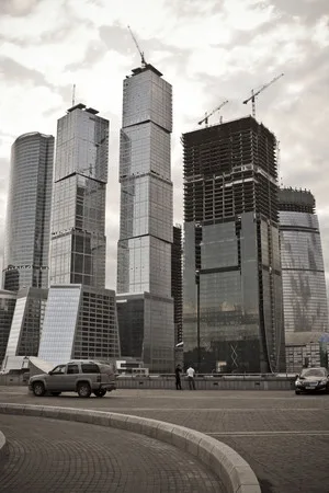 Moscow-city: morning-evening. Кадр 2