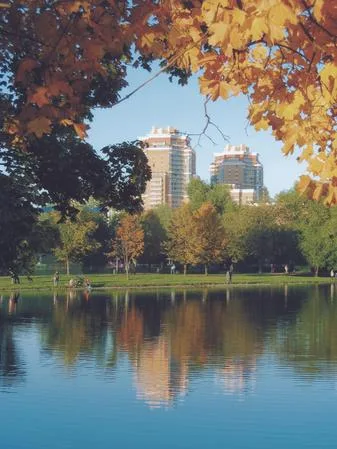 Indian summer in Drujba park. Кадр 3