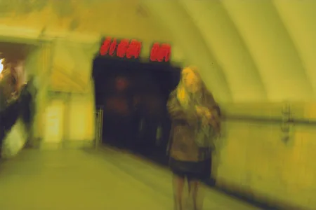 Girls at subway. Кадр 12
