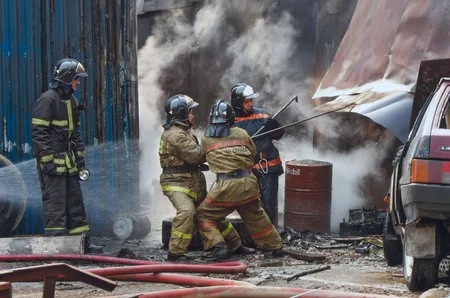 Fire at Skladochnaya street. Кадр 3