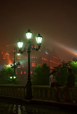 Москва дымная. Кадр 1
