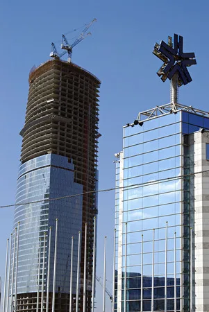 Construction of Moscow-City. Кадр 5