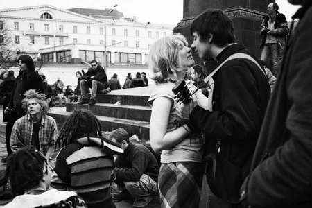 The 1st of April at Gogolevskiy boulevard. Кадр 2