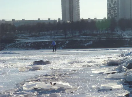 Borisovskiye ponds. Finally it is a frost!. Кадр 5