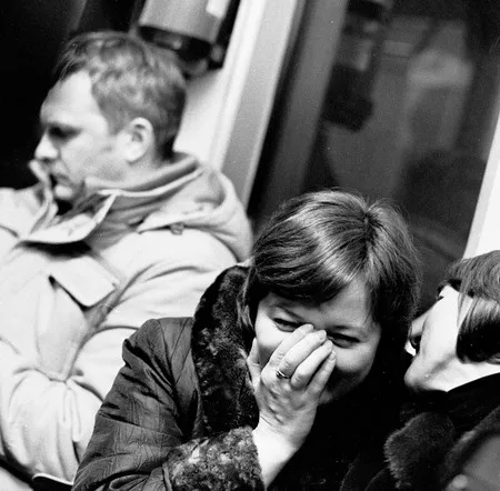 Moscow. Subway. People. Кадр 4