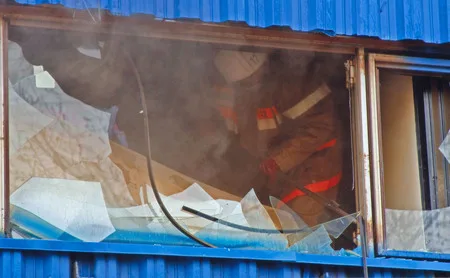 Fire at Skladochnaya street. Кадр 1