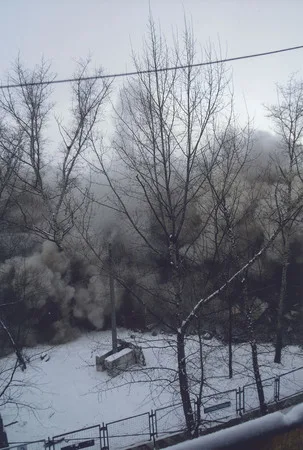 Destruction of the house on Nizhegorodskaya street. Кадр 7