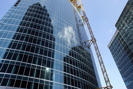 Construction of Moscow-City. Кадр 6
