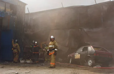 Fire at Skladochnaya street. Кадр 7