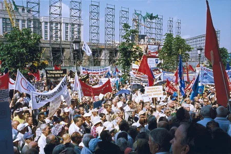 The meeting against a canceling of the privileges. Кадр 6