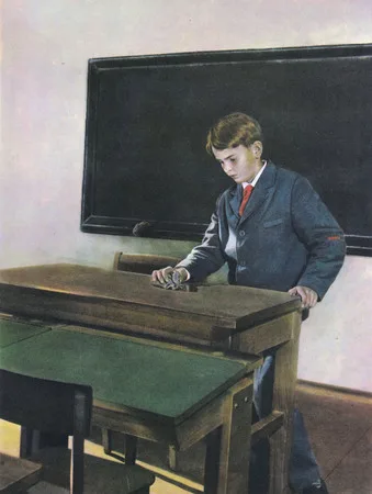 Katya and Kolya at home and in school. Кадр 11