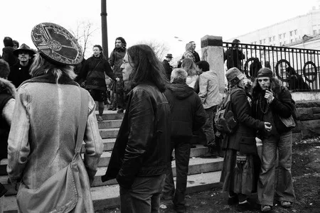 The 1st of April at Gogolevskiy boulevard. Кадр 7