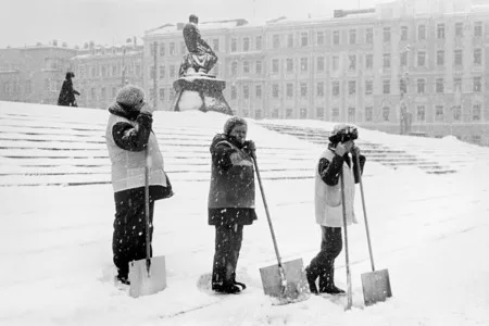 Moscow. First snow. Кадр 9