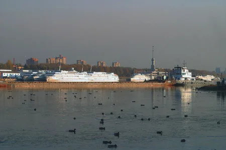 Northen river port. Кадр 2