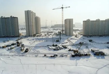 For a night it is exactly on a floor our city grows. Кадр 5