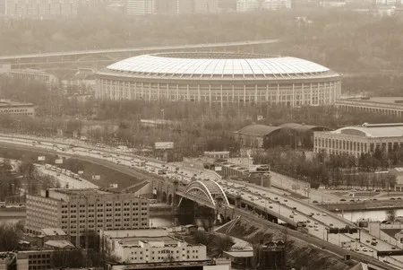 Москва с высоты птичьего полета. Кадр 3