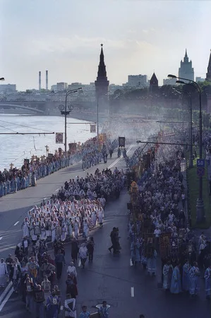 Тихвинская Икона в Москве. Кадр 2