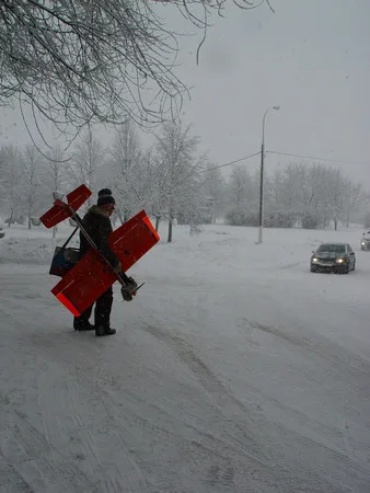 Way in a zero-zero weather. Кадр 2