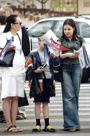 July 3, 2004. Moscow meets the Olympic fire. Кадр 2