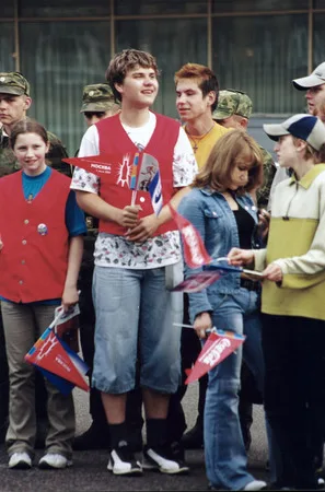 July 3, 2004. Moscow meets the Olympic fire. Кадр 3