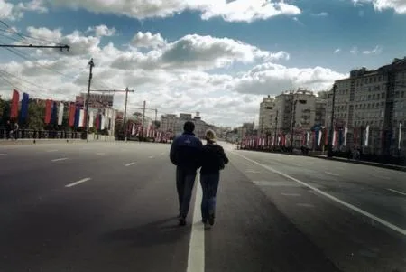 Parade of the Moscow students. Кадр 5